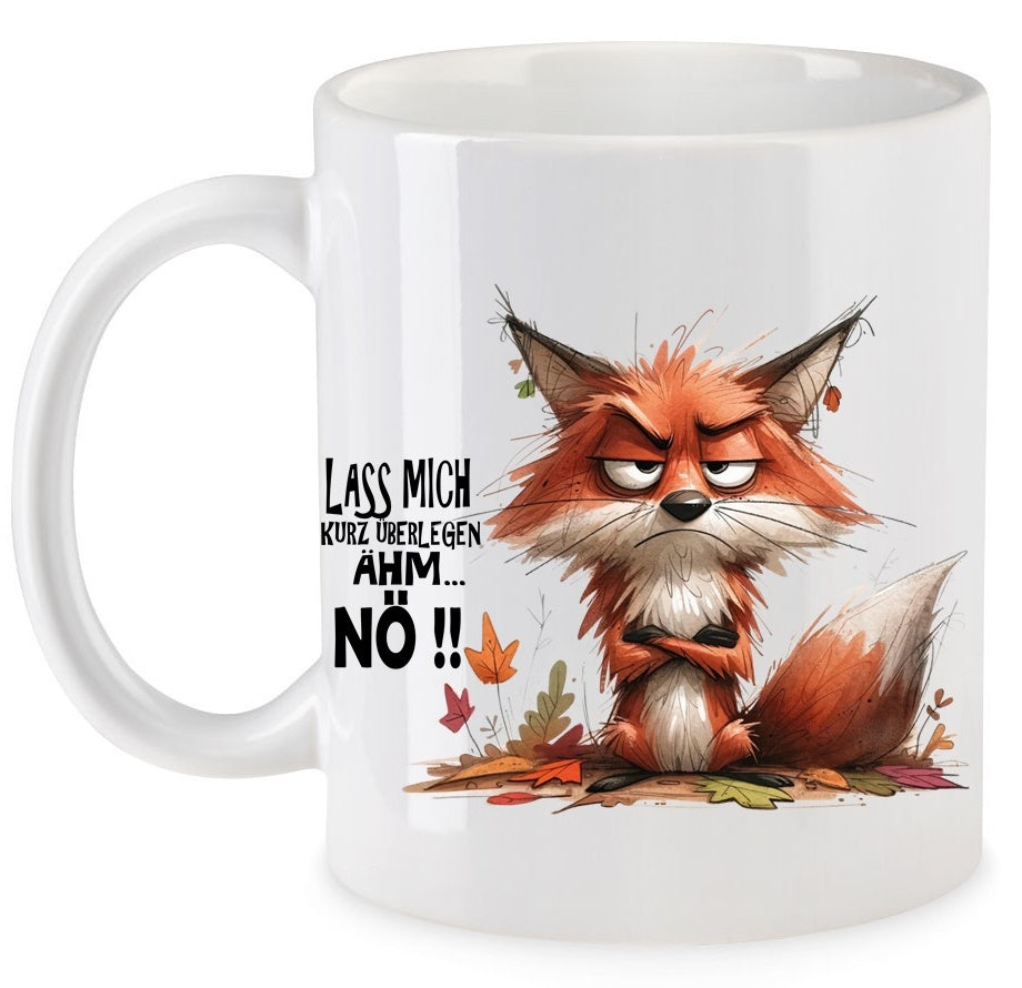 Ähm... NÖ !! Fuchsi der Fuchs Tasse Keramik Motiv: TBPN